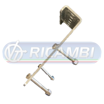 1 - SUPPORTO ZINCATO PER FERMAPORTA STOPPER 190X150X40