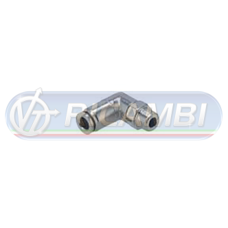 1 - RACCORDO INTERMEDIO RAPIDO GOMITO PLASTICA 1/8M DIAM.6