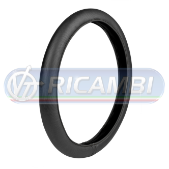 1 - COPRIVOLANTE XL 49-51 CM NEOPRENE + SIMILPELLE NERO/NERO