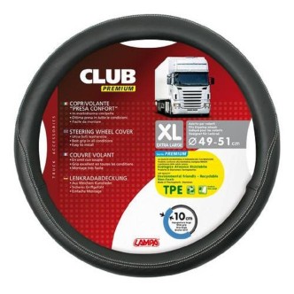 1 - COPRIVOLANTE XL 49-51 CM SIMILPELLE NERO