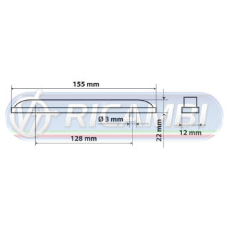 1 - LAMPADA LED LUCE INGOMBRO A 12 LED 24V BIANCA