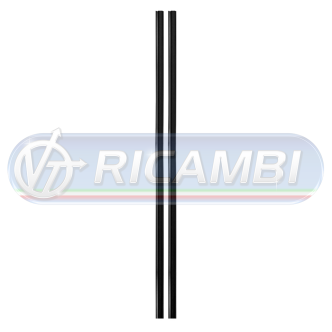 1 - PROFILO PARCOLPO PORTIERA NERO L600 COPPIA