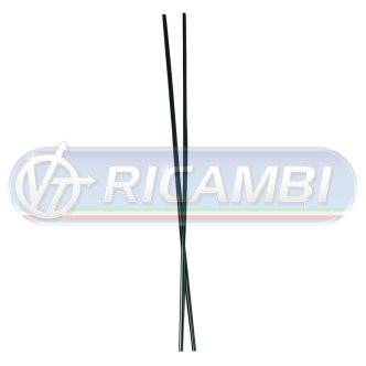 1 - PROFILO PARCOLPO PORTIERA NERO L650 COPPIA