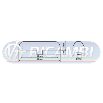1 - FANALINO INGOMBRO 4 LED ARANCIONE