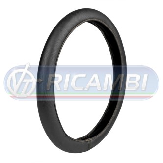 1 - COPRIVOLANTE L 46-48 CM NEOPRENE + SIMILPELLE NERO/BEIGE
