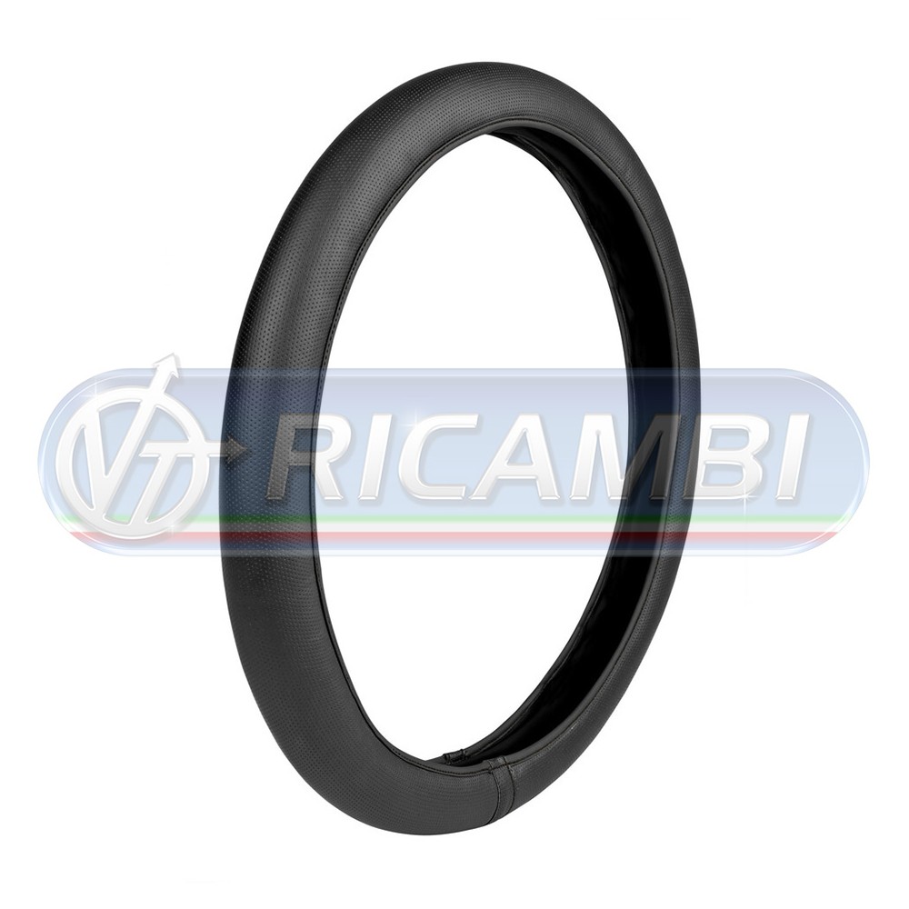 1 - COPRIVOLANTE L 46-48 CM NEOPRENE + SIMILPELLE NERO/NERO
