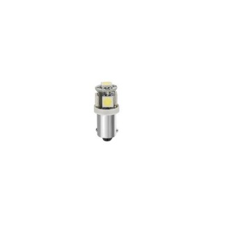 1 - LAMPADINA BA9S 24V HYPER LED 5 SMD COPPIA