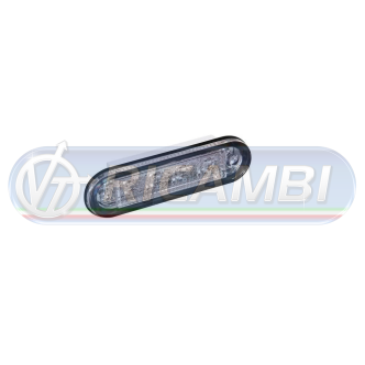 1 - LAMPADA LED A STRICIA DA 4 LED ROSSA 24V