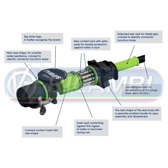 1 - SPIRALE ELETTRICA 7 POLI EBS 4 MT RINFORZATA EURO 6