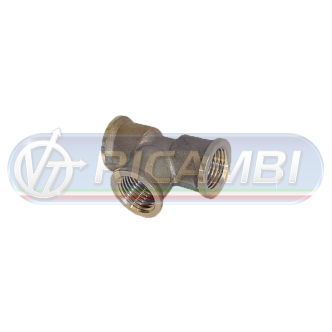 1 - RACCORDO INTERMEDIO TES 2 x M16x1,5 + 1 TIPO RAUFOSS LATERALE