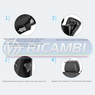 1 - SEDILE PNEUMATICO UNIVERSALE PILOT P488/A80H