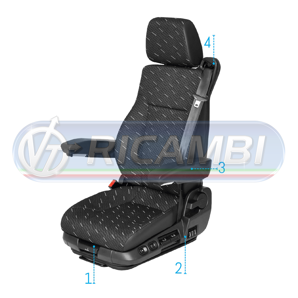 1 - SEDILE PNEUMATICO UNIVERSALE PILOT P1102 SUPREME