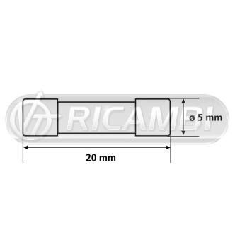 1 - KIT 10PZ FUSIBILI IN VETRO DA 1A/6,3A - TIPO CORTO