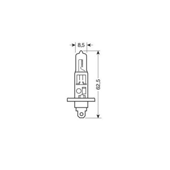 1 - LAMPADINA H1 BLU-XE 24V 70W