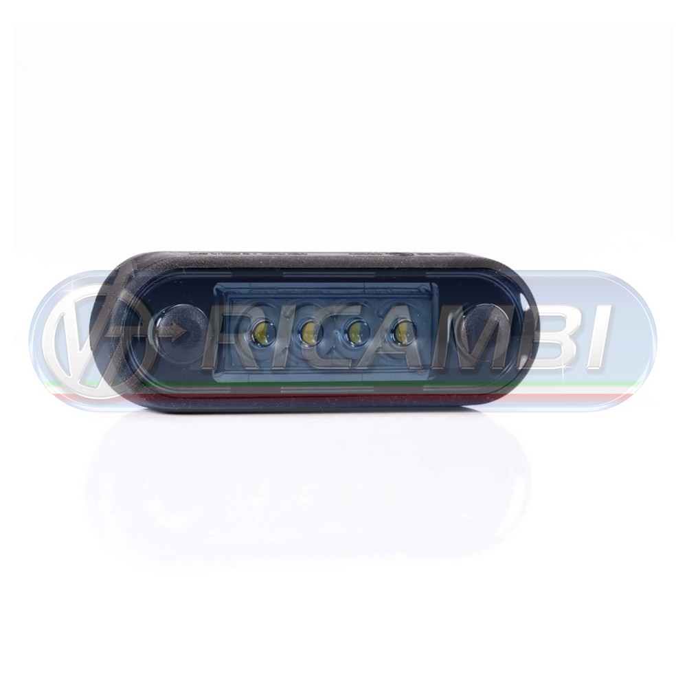 1 - FANALINO INGOMBRO A INCASSO 4 LED DARK BIANCO