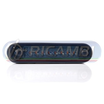 1 - FANALINO INGOMBRO A INCASSO 8 LED DARK ARANCIO