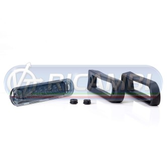 1 - FANALINO INGOMBRO A INCASSO 8 LED DARK ROSSO