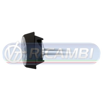 1 - FANALINO INGOMBRO A INCASSO TONDO 1 LED ROSSO