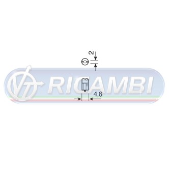 1 - LAMPADINA T5 12V 1,2W ZOCCOLO VETRO