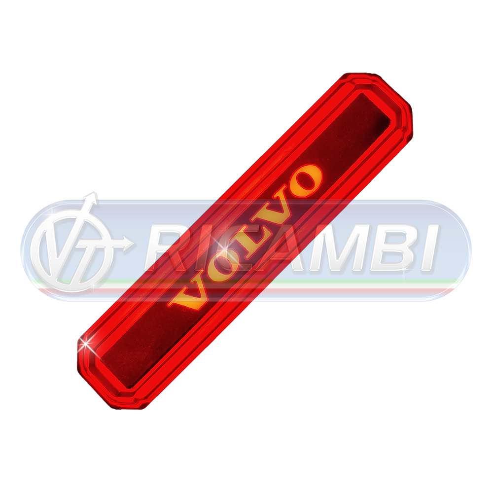 1 - FANALINO INGOMBRO LED SCRITTA VOLVO ROSSO
