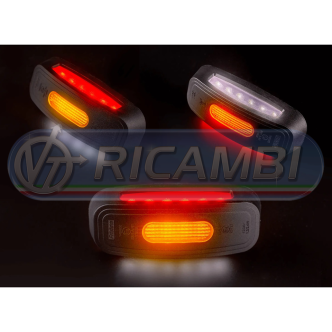 1 - FANALINO INGOMBRO POST. 16 LED 12/24V CORTO S/STAFFA DX/SX