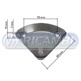 1 - LAMPEGGIANTE SPONDA SINGOLO 12/24V LED UNIVERSALE/MBB-PALFINGER