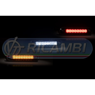 1 - FANALINO INGOMBRO A INCASSO 8 LED BIANCO