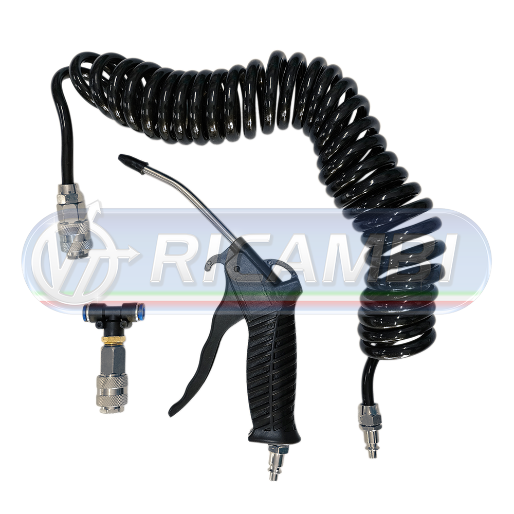 1 - PISTOLA ARIA CABINA C/SPIRALE UNIVERSALE TUBO DIAM. 8 MM