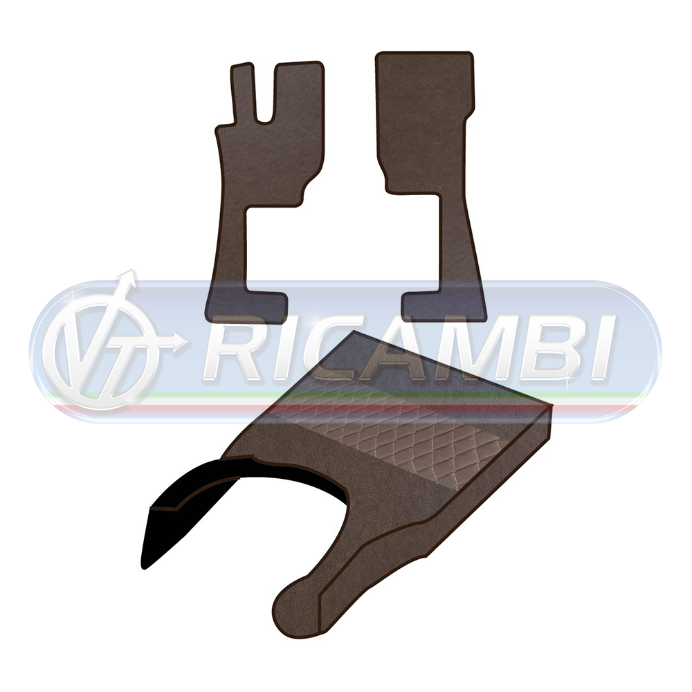 1 - KIT TAPPETI + COPRICOFANO NEW ROAD FH 2013- MARRONE