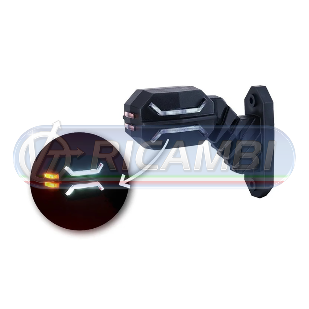 1 - FANALINO INGOMBRO POST. LED A STRISCIA 12/24V MEDIO DX