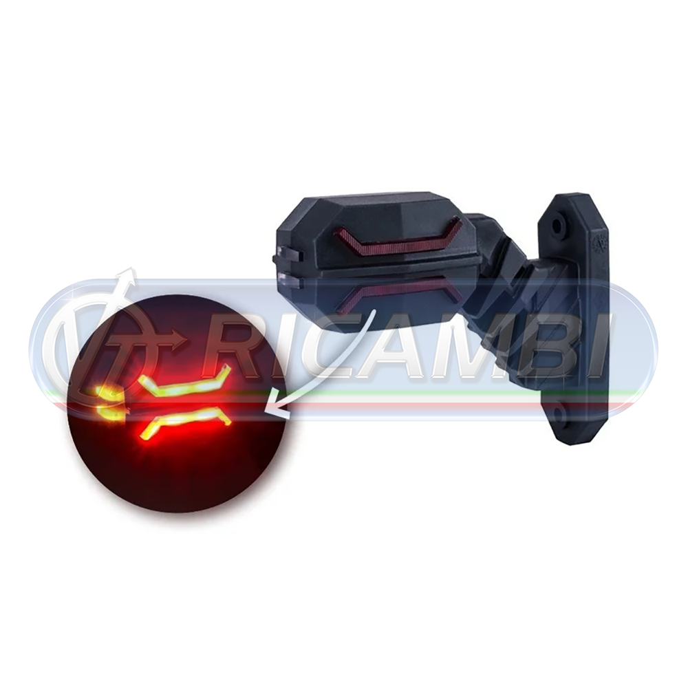 1 - FANALINO INGOMBRO POST. LED A STRISCIA 12/24V MEDIO SX