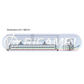 1 - FARETTO LED NEMESIS XL 537 MM 15120 LUMEN