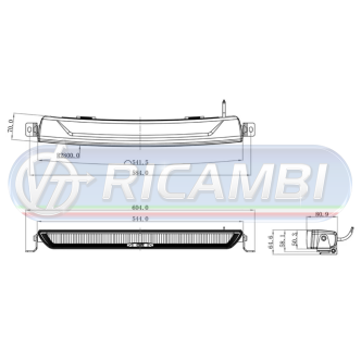 1 - FARETTO LED OZZ XB1 7000 LUMEN