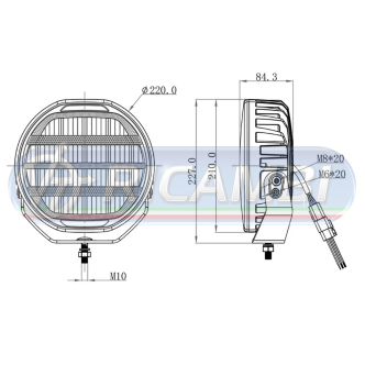 1 - FARETTO LED OZZ XR2 10600 LUMEN