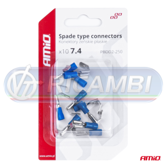 1 - FASTON FEMMINA + SPLITTER 7,4 mm 1,5-2,5 mm2 15A 10 PZI