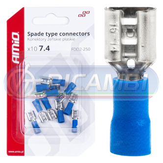 1 - FASTON FEMMINA 7,4 mm 1,5-2,5 mm2 15A 10 PZI