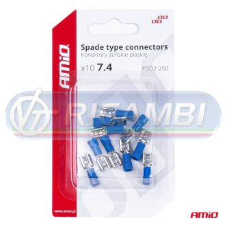 1 - FASTON FEMMINA 7,4 mm 1,5-2,5 mm2 15A 10 PZI