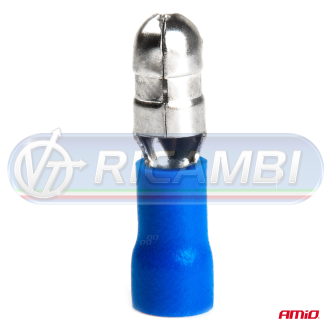 1 - FASTON MASCHIO BULLET 5 mm 1,5-2,5 mm2 15A 10 PZI