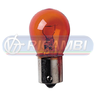1 - LAMPADINA BAU15S 12V 21W ARANCIONE