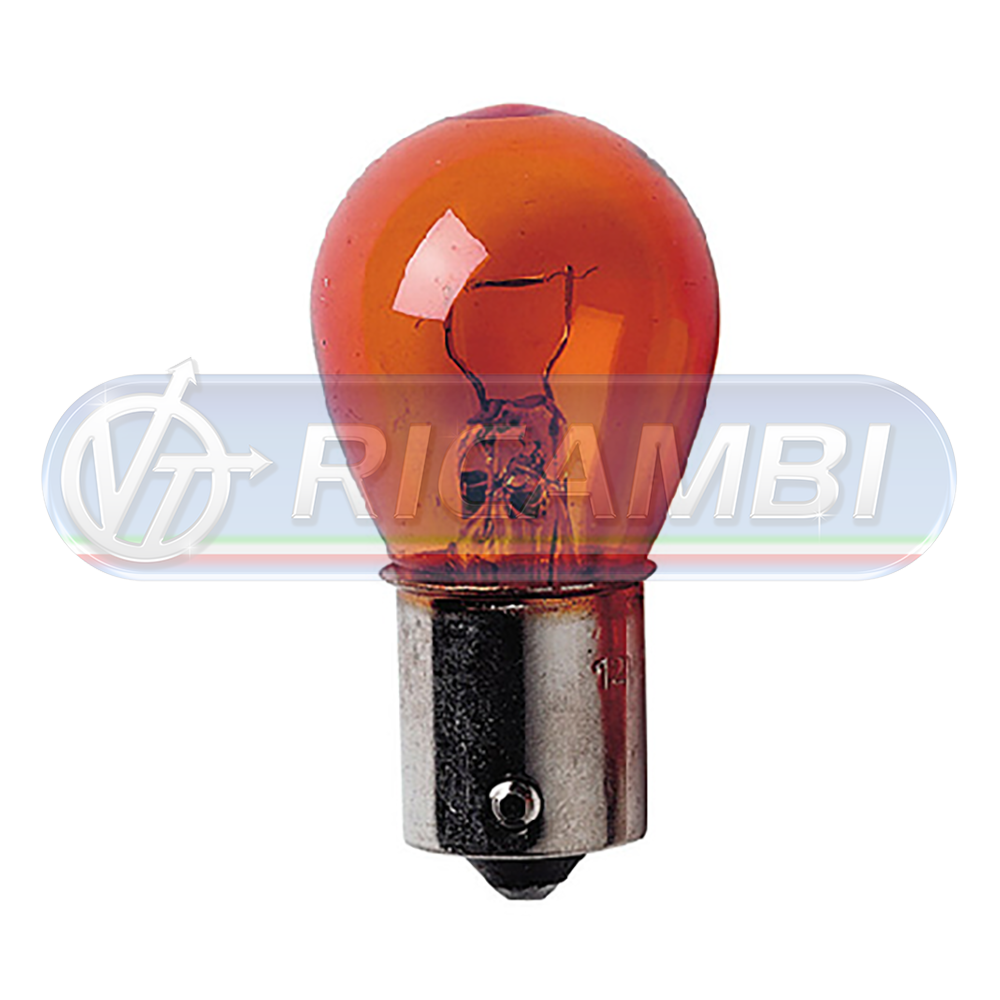 1 - LAMPADINA BAU15S 12V 21W ARANCIONE