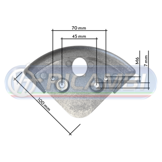 1 - LAMPEGGIANTE SPONDA CP 12/24V LED DHOLLANDIA/UNIVERSALE MAXI C/PROTEZIONI
