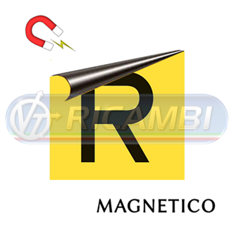1 - LETTERA MAGNETICA 'R' 400X400 RIFIUTI