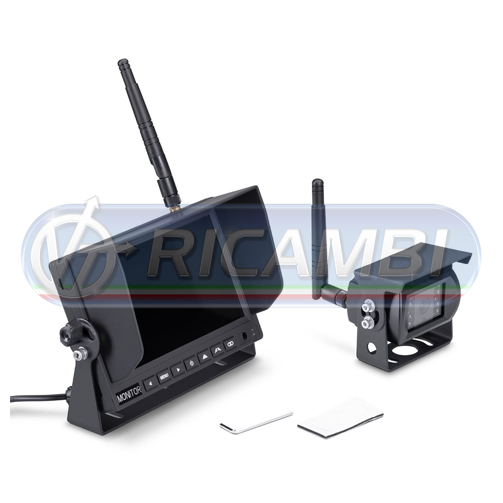 1 - KIT RETROCAMERA WIRELESS C/ MONITOR 7"