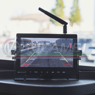 1 - KIT RETROCAMERA WIRELESS C/ MONITOR 7"