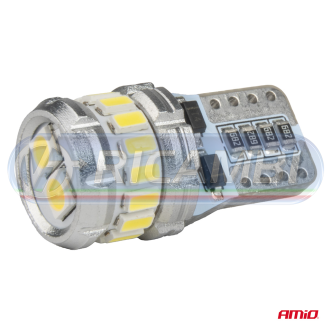 1 - LAMPADINA T10 12V-24V 16 LED SMD CANBUS