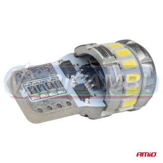 1 - LAMPADINA T10 12V-24V 16 LED SMD CANBUS