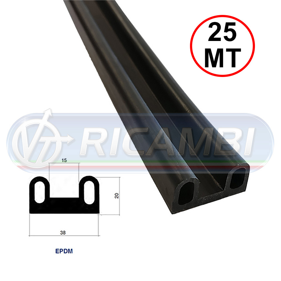 GUARNIZIONE SPONDA POST. EPDM ROTOLO DA 25 MT