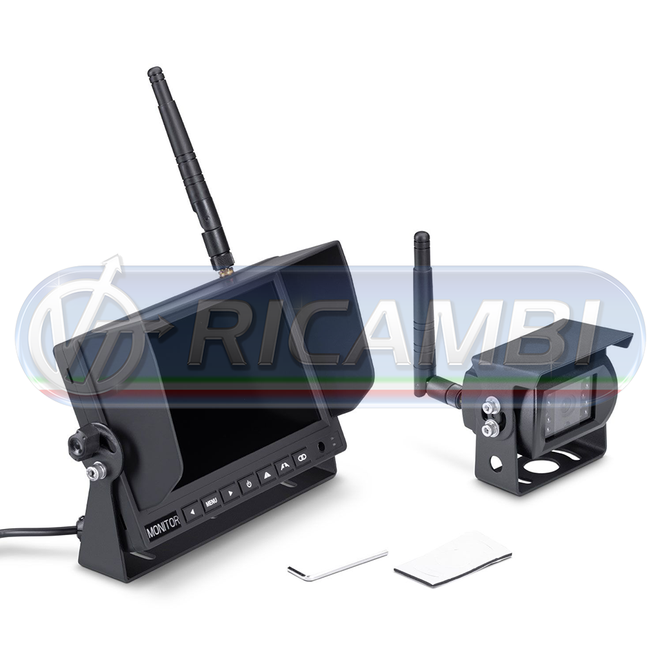 KIT RETROCAMERA WIRELESS C/ MONITOR 7