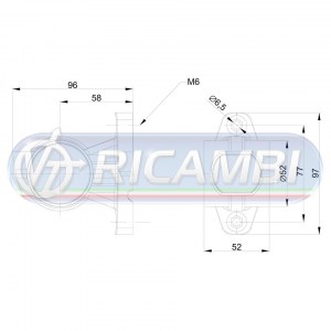 FANALINO INGOMBRO 12 LED 12/24V CORTO SX