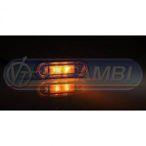 FANALINO INGOMBRO A INCASSO 2 LED ARANCIO